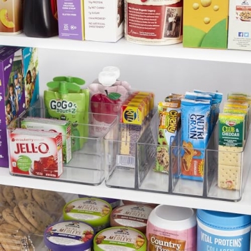 STORi Clear Plastic 4-Compartment Organizer for Makeup and More