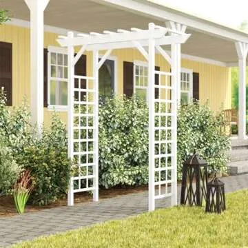 Dura-Trel PVC Garden Arbor for Climbing Plants and More