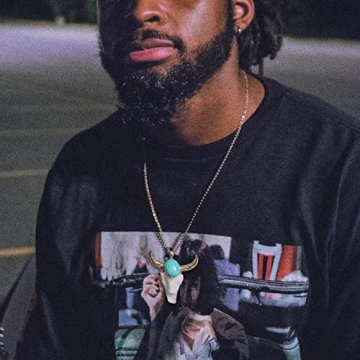 Ladywowu Boho Turquoise Necklace for Men & Women