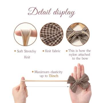 dobois 10PCS Handmade Baby Girls Headbands - Stylish Accessories for All Occasions