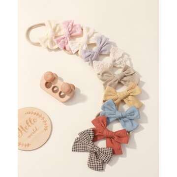 dobois 10PCS Baby Girls Headbands Handmade Accessories