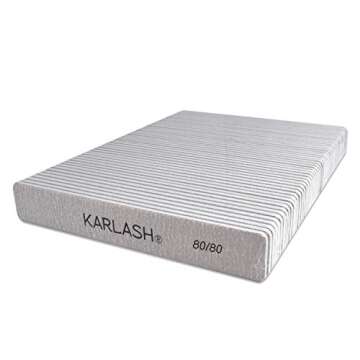 Karlash Professional Double Sided Nail File Set for Perfect Nails