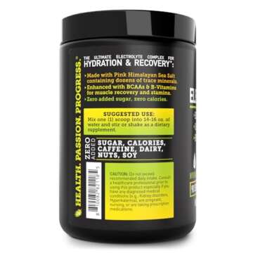 Hydration and Recovery Electrolyte Powder with BCAAs