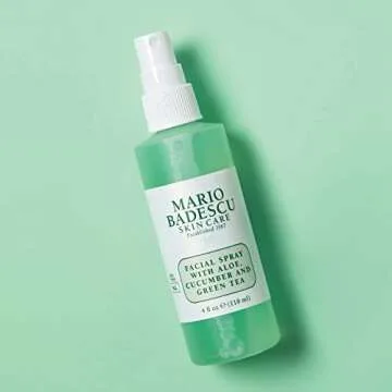 Mario Badescu Facial Spray with Aloe, Cucumber and Green Tea for All Skin Types | Face Mist that Hydrates & Invigorates | 4 Fl Oz(Pack of 2)
