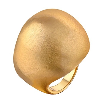 Mytys Statement Dome Ring: Chunky Gold Fashion Jewelry for Women