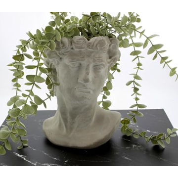 Greek Bust Cement Planter - Stylish Indoor/Outdoor Decor