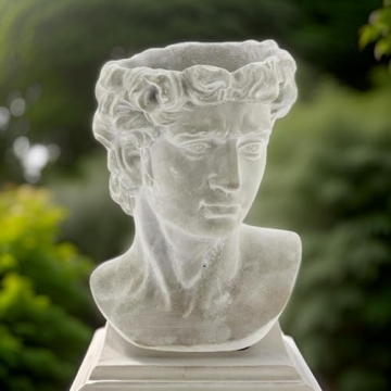 Greek Bust Cement Planter - Stylish Indoor/Outdoor Decor