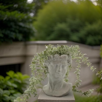Greek Bust Cement Planter - Stylish Indoor/Outdoor Decor