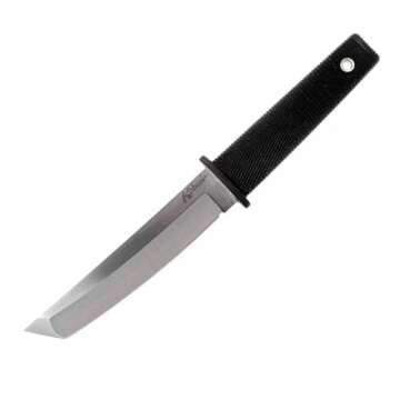 Cold Steel Kobun Plain Edge 5.5" Japanese AUS8A Stainless Steel American Tanto Shape Fixed Blade Tac...