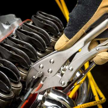 KING Pliers and Wrench Set with Rack - 10 Pieces