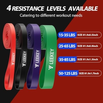LEEKY Resistance Bands for Strength Training and Therapy