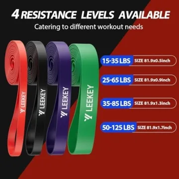 LEEKY Resistance Bands for Strength Training and Therapy