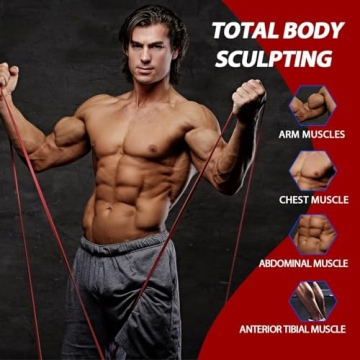 LEEKY Resistance Bands for Strength Training and Therapy