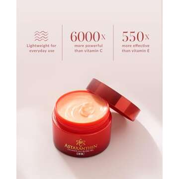 DHC Astaxanthin Collagen All-in-One Gel, Brightening Daytime Facial Moisturizer, Lightweight, Toning...