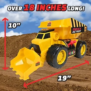 Maxx Action Dig Rig – Interactive Excavator Dump Truck Toy