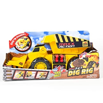 Maxx Action Dig Rig – Interactive Excavator Dump Truck Toy