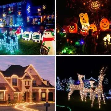 HUANCHAIN Indoor Outdoor Green Extension Cord 25 ft Waterproof, 16/3 Gauge Flexible Cold-Resistant Appliance Extension Cord Outside, 13A 1625W 16AWG SJTW, 3 Prong Heavy Duty Electric Cable, ETL