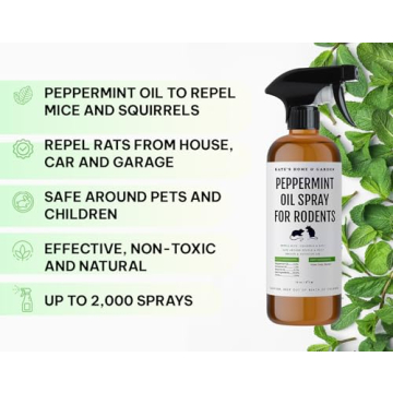 Kate Naturals Peppermint Oil Spray for Rodent Control