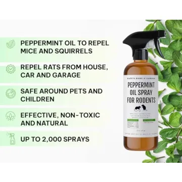 Kate Naturals Peppermint Oil Spray for Rodent Control