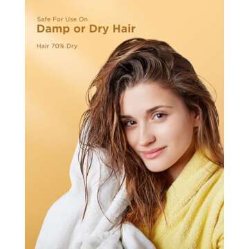 Wavytalk Hair Straightener, Titanium 1.75 Inch Vent Sesh Wide Flat Iron, Straightener for Damp or Dry Hair with Dual Voltage Leave Hair Silky Smooth, Black