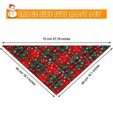 Christmas Pet Bandanas - Stylish & Durable Holiday Accessories