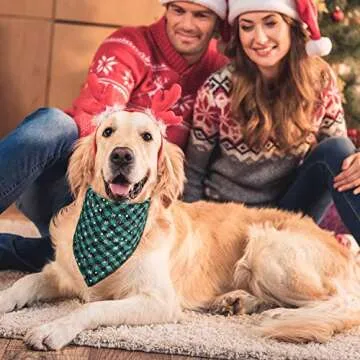 Christmas Pet Bandanas - Stylish & Durable Holiday Accessories
