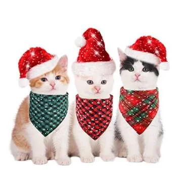 Christmas Pet Bandanas - Stylish & Durable Holiday Accessories