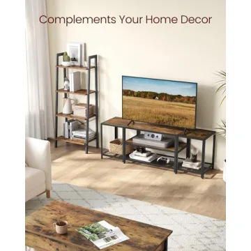 VASAGLE Modern 3-Tier TV Stand for 65" TVs