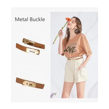 Adjustable ANHAISHUILV Leather Belt for Women - Chic Style