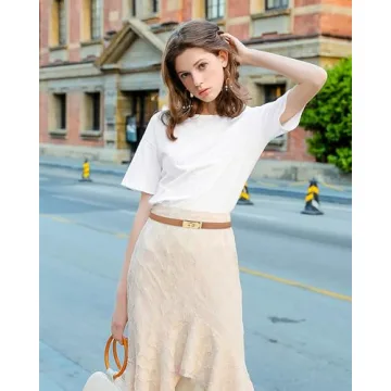 Adjustable ANHAISHUILV Leather Belt for Women - Chic Style