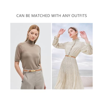 Adjustable ANHAISHUILV Leather Belt for Women - Chic Style