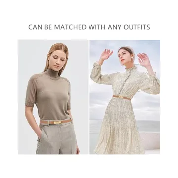 Adjustable ANHAISHUILV Leather Belt for Women - Chic Style