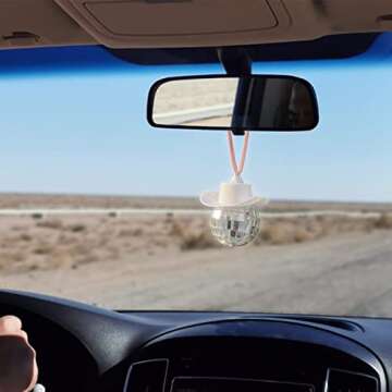 Bling Disco Ball Car Accessory for Fun Travel Experience