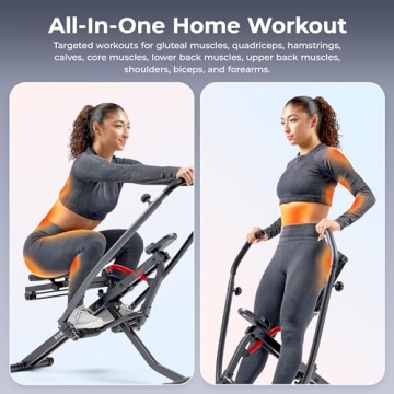Duo Motion Row & Squat Trainer with Adjustable Resistance
