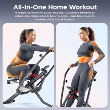 Duo Motion Row & Squat Trainer with Adjustable Resistance