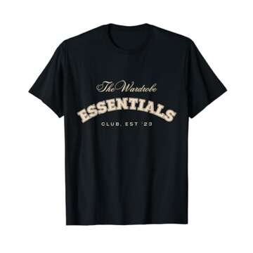 Essentials Club Varsity Beige T-Shirt - Lightweight Classic Fit