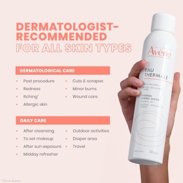 Eau Thermale Avène Thermal Spring Water, Soothing Calming Facial Mist Spray for Sensitive Skin - 10.1 fl. oz.