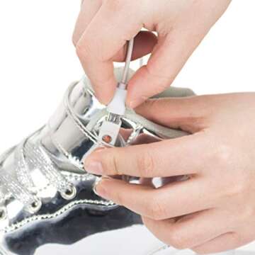 APTESOL Kids LED Light Up Shoes High Top Cool USB Rechargeable Flashing Sneakers for Halloween Xmas Birthday Gift School Party Dancing Unisex Child Boys Girls Footwear (MirrorSilver, 7 Big Kid)