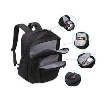 Versatile Water Resistant Backpack for College Students