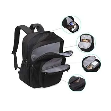 Versatile Water Resistant Backpack for College Students