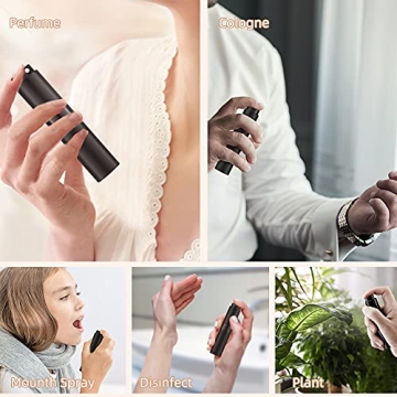 LISAPACK Travel Atomizer Spray Bottle Set (3 pcs)