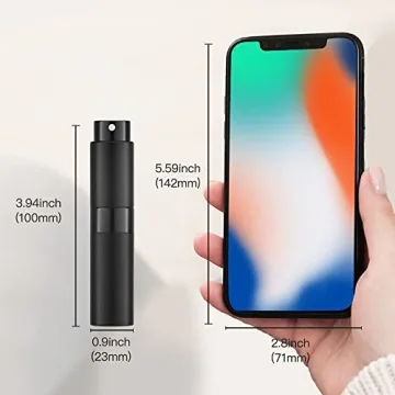 LISAPACK Travel Atomizer Spray Bottle Set (3 pcs)