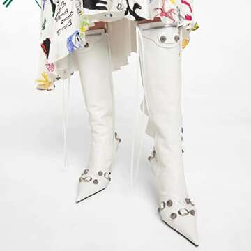 Stylish Kluolandi Knee High Stiletto Boots for Women