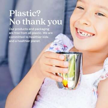 Ahimsa Kids Stainless Steel Dinnerware Set - 5 Pieces