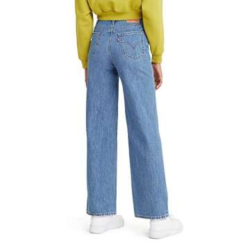 Levi's Women's High Waisted Straight Jeans, Joe Strut-Medium Indigo, 28