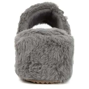 Stylish Juicy Couture Faux Fur Platform Slippers