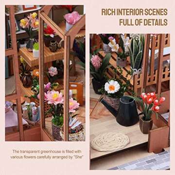 INSGEN Miniature Dollhouse Kit for Creative Building Fun