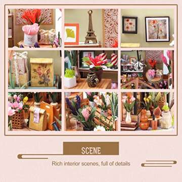 INSGEN Miniature Dollhouse Kit for Creative Building Fun