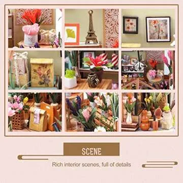 INSGEN Miniature Dollhouse Kit for Creative Building Fun