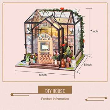 INSGEN Miniature Dollhouse Kit for Creative Building Fun